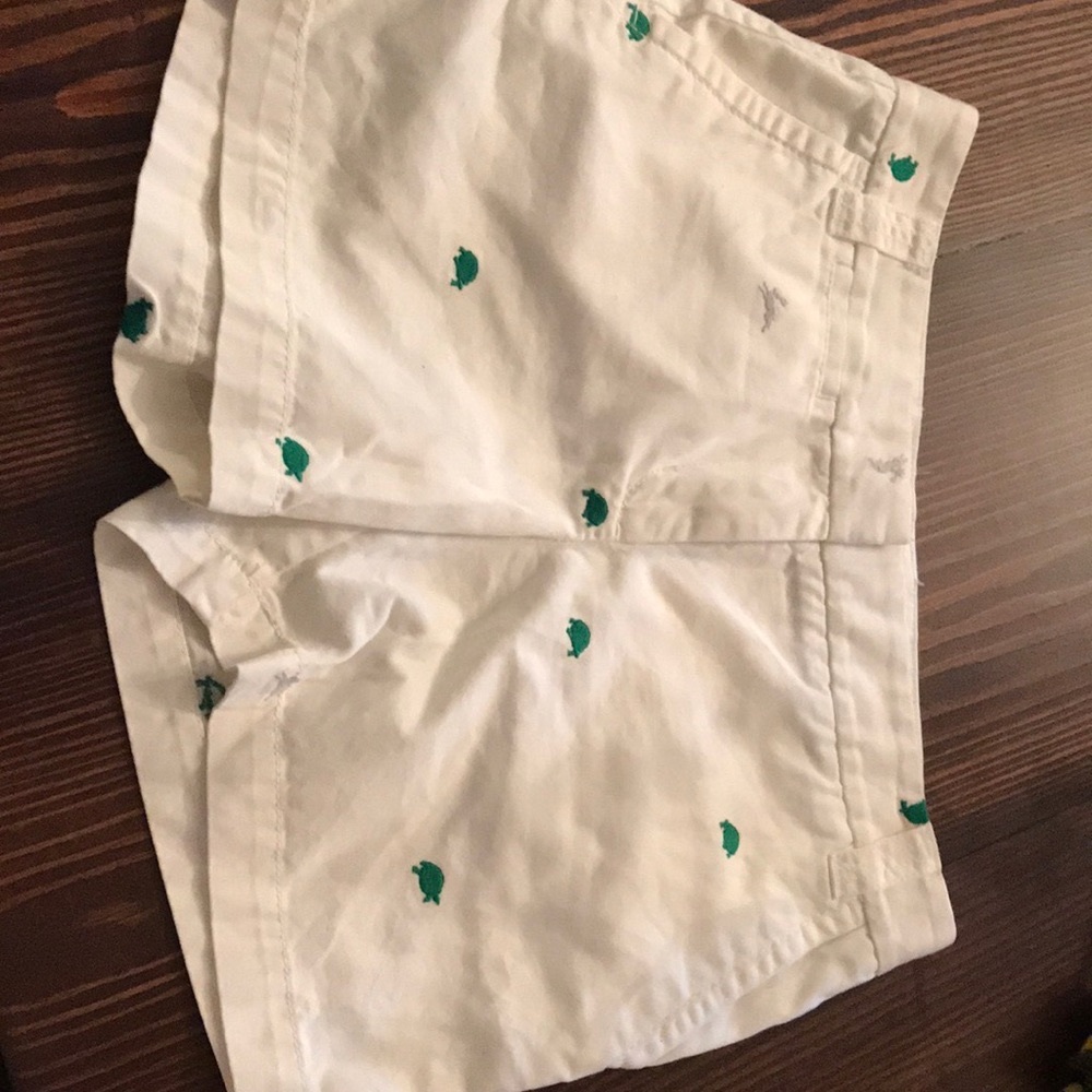 J Crew chino white shorts